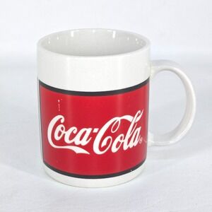 Coca Cola Gibson Coffee Mug Red White Ceramic 1996 Vintage Collectible Cup